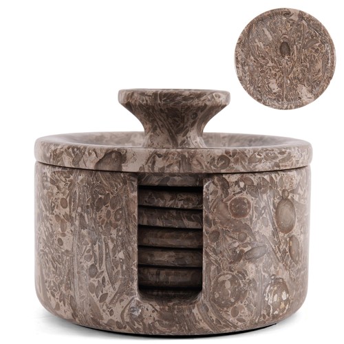 Marble coasters set - of, 6