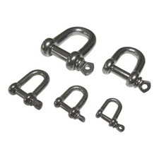 Dee Shackles D Shackle 5mm 6mm 8mm 10mm 12mm 16m Stainless Steel Marine Grade