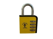 Professional Hot GYM Padlock Outdoor/Indoor Combination Padlock Yellow and Black