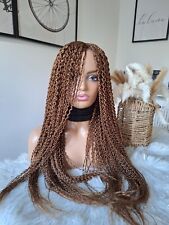 Beautiful Curly Mid Lenght Braid wig. In Golden Brown And Rose Gold Mix????