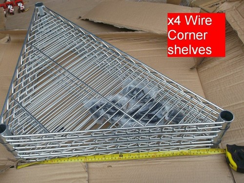 Corner wire metal shelves - x,