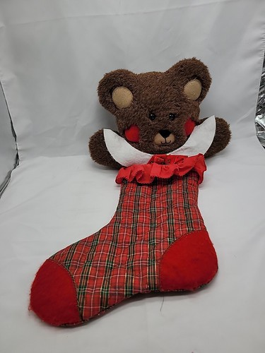 Christmas stocking teddy - 3d,