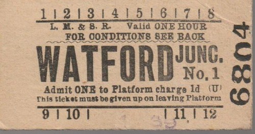 Lms railway platform - lms, ticket