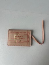Radley London Personal Travel Ticket Pink Card Holder Bag Charm With Pouch