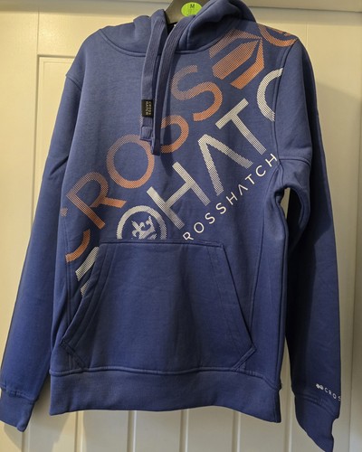 Crosshatch mens blue hoody - mens,