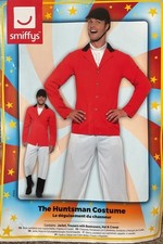 Fox Hunter Jockey Costume Stag Do Party Group Adult Hunting Fancy Dress XL