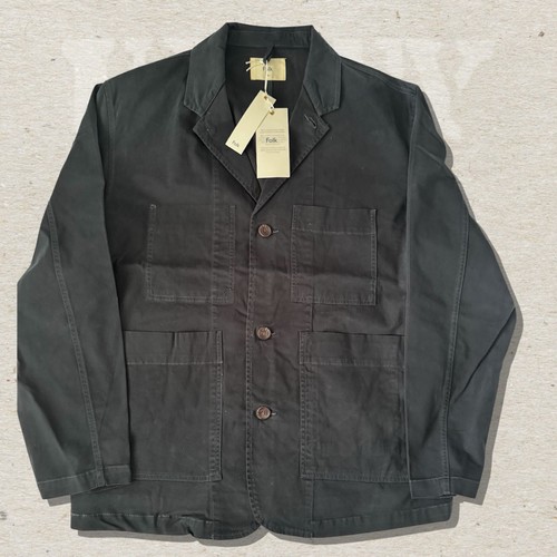 Folk washed navy chore - navy,