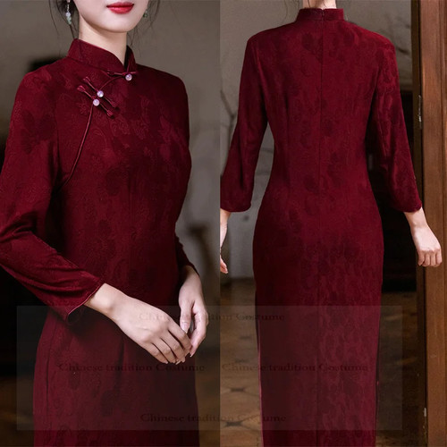 Autumn cheongsam women - autumn, elegant