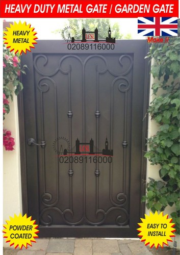 Metal gate wrought - /, iron