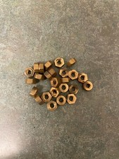 2BA BRASS FULL NUTS X 10
