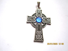 Scottish Celtic Cross Pendant Length 4.5cm