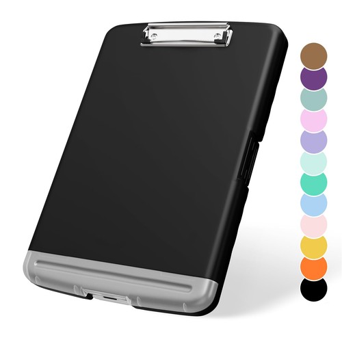 Clipboard with storage black - with,