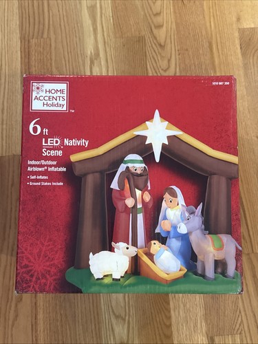 Led nativity scene - nativity,