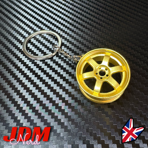 Wheel te37 style metal - style, keyring
