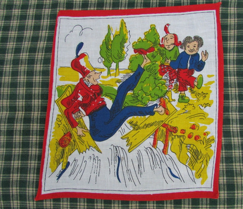 Vintage handkerchief hankie - handkerchief,