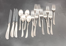Old Company Plate 16 Pc Flatware Radiance Pattern Handles Service for 3 + Extras