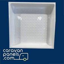 670MM X 670MM SHOWER TRAY HORSE BOX CARAVAN MOTORHOME CAMPERVAN NO DRAIN HOLE