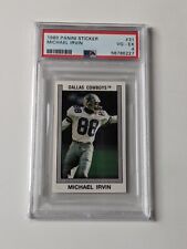 Panini Football 89 1989 Michael Irvin Cowboys Rookie Sticker NFL PSA 4