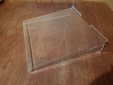 Clear Acrylic Slatwall Shelf with Side Supports 300mm x 300mm 30cm 12"
