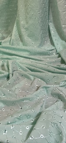 Mint broderie anglaise - mint,