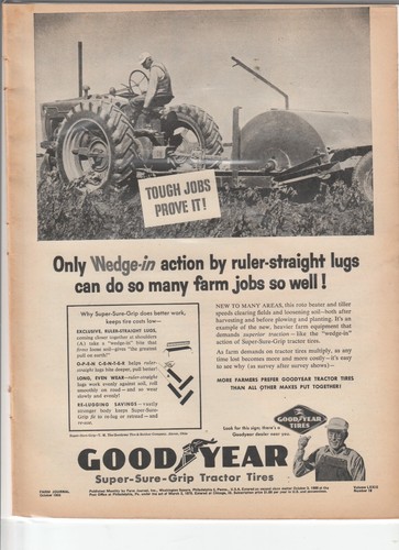 1955 goodyear tractor tire - 1955,