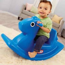 Little Tikes Rocking Horse Kids Riding Rocker [BLUE]