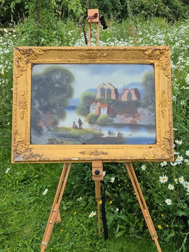 19th century reverse painting - century,