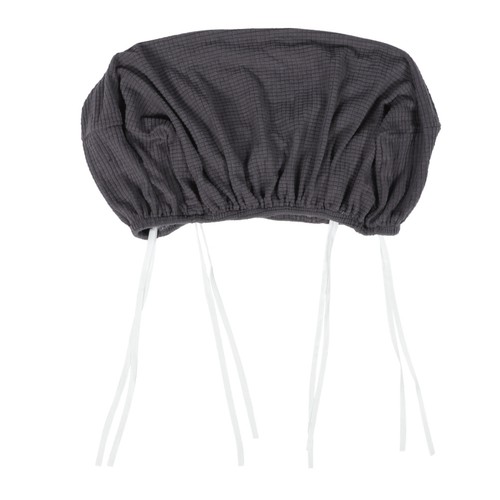 Dark grey stretch polyester - dark,