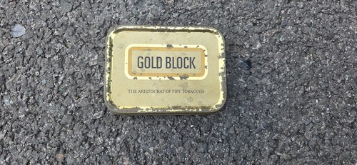 Gold block pipe - gold, empty