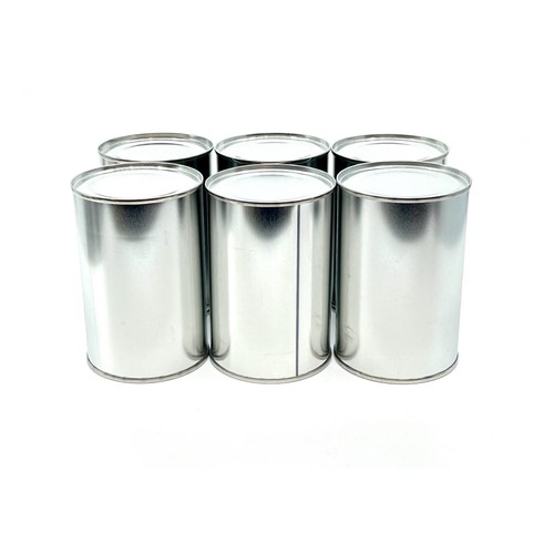 Empty sealed tin cans - empty,