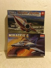 GLOSTER JAVELIN FAW.9 1/72 & Mirage III C. 1/48 SCALE AEROPLANE MODEL KITS. Desc