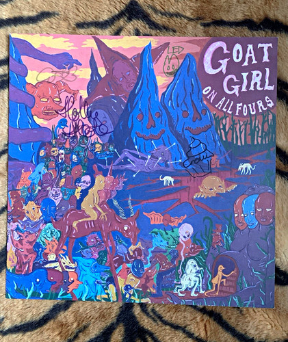 Goat girl all fours - -,