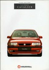 Vauxhall Cavalier 1992-1993 UK Market Brochure Turbo 4x4 Diplomat SRi CD GLS LS