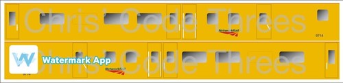 Adhesive vinyl coach decal - adhesive,