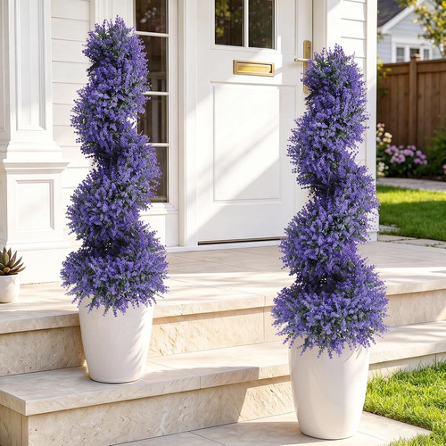 3ft artificial topiary - 3ft, spiral