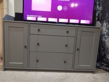Large grey storage unit / TV