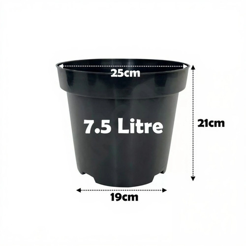 Litre black plant - 7.5, pots
