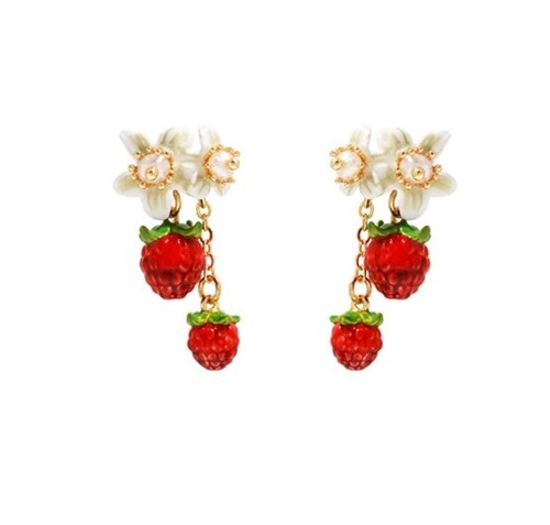 Les nereides strawberry stud - strawberry,