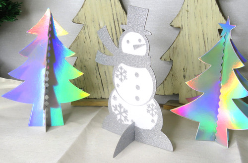 Snowman trees decoration set - decoration,