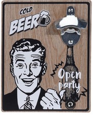 Retro Wooden Bottle Opener