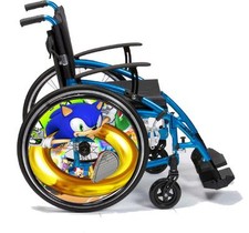 Wheelchair Spoke Guard SKINS Custom Designs Personalised Kids & Adults D4