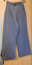 Vivien of Holloway Blue 1940s style trousers. Size 12