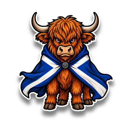 Angry highland cow scotland - cow,