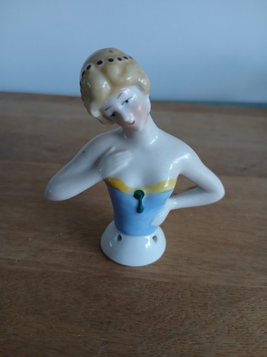 Vintage pin cushion - half, doll