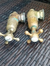 vintage Bath Brass Globe Taps