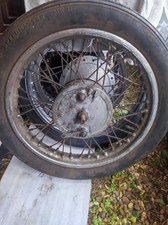 Vintage 40 spoke, Rear wheel 17" x 3.75rim Avon Tyre. BSA,TRIUMPH,BRITISH?