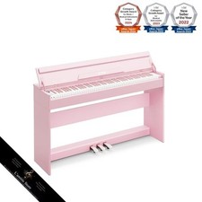 IKTMI 88-Key Wooden Digital Piano Upright Piano with Integrated Stand Pedal MIDI