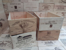 French Wine Box Crate. 6 or 12 bottle. Wooden Genuine Storage Planter Hamper.