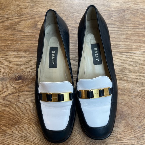 Vintage bally ladies black and - bally,