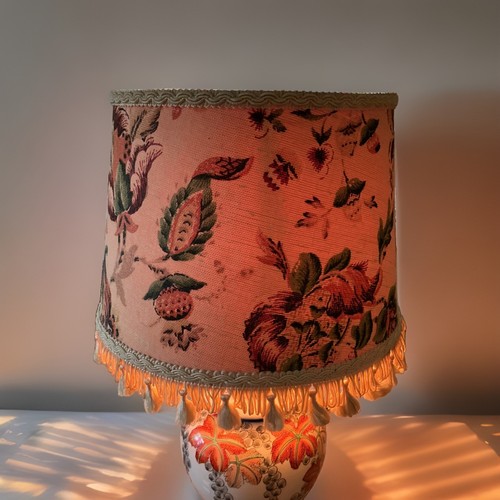 Vintage drum lampshade fringe - vintage, lampshade,